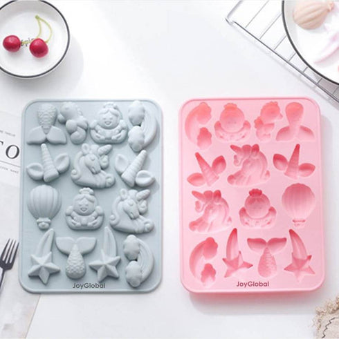 Unicorn Cloud Shooting Star Mould - 14 Cavity