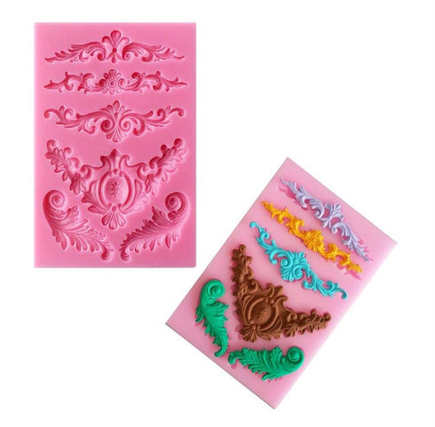 Silicone Baroque Border Mould