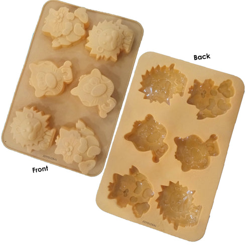 Silicone Animal Shape Mould - 6 Cavity
