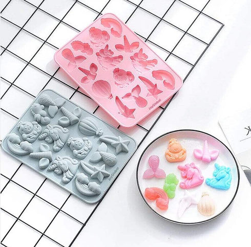 Unicorn Cloud Shooting Star Mould - 14 Cavity