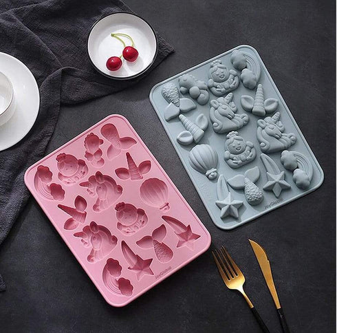 Unicorn Cloud Shooting Star Mould - 14 Cavity