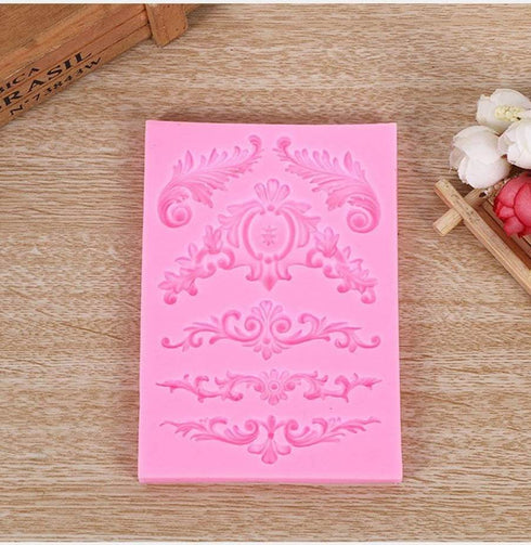 Silicone Baroque Border Mould