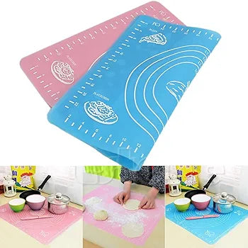 Silicone Baking Mat Silicone Chapati Atta Kneading Mat Non-Stick Fondant Rolling Mat