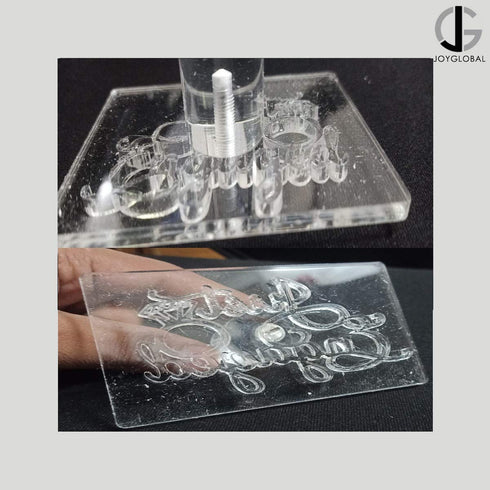 Acrylic Just Engaged Pattern Stamp