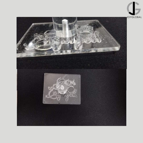 Acrylic Just Engaged Pattern Stamp