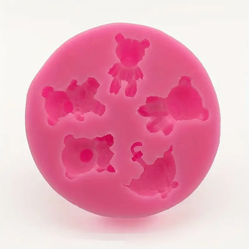 JoyGlobal Bear & Umbrella Shapes - Silicone Bear Candy Mold