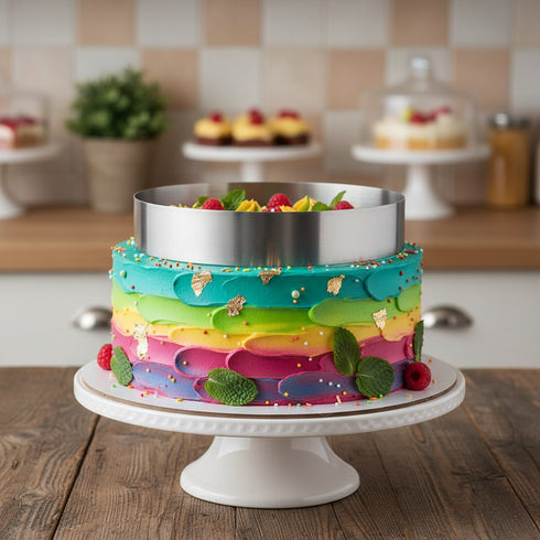 Durable Stainless Steel Cake Ring for Effortless Baking