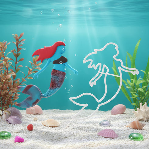 Mermaid Fondant Cutter Tool for Cake Decorations