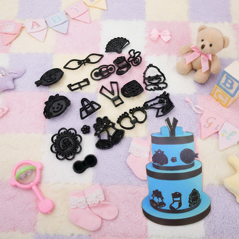 Assorted Baby Girl Patchwork Cutter - 18 Piece/Set