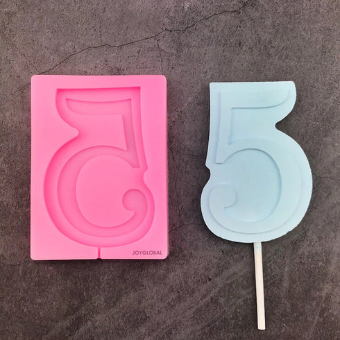 Silicone Number Mould for Baking - Flexible Five (5) Shape