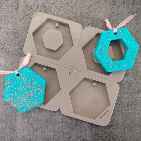 Silicone Hexagon Aromatherapy Wax Diffuser Mould