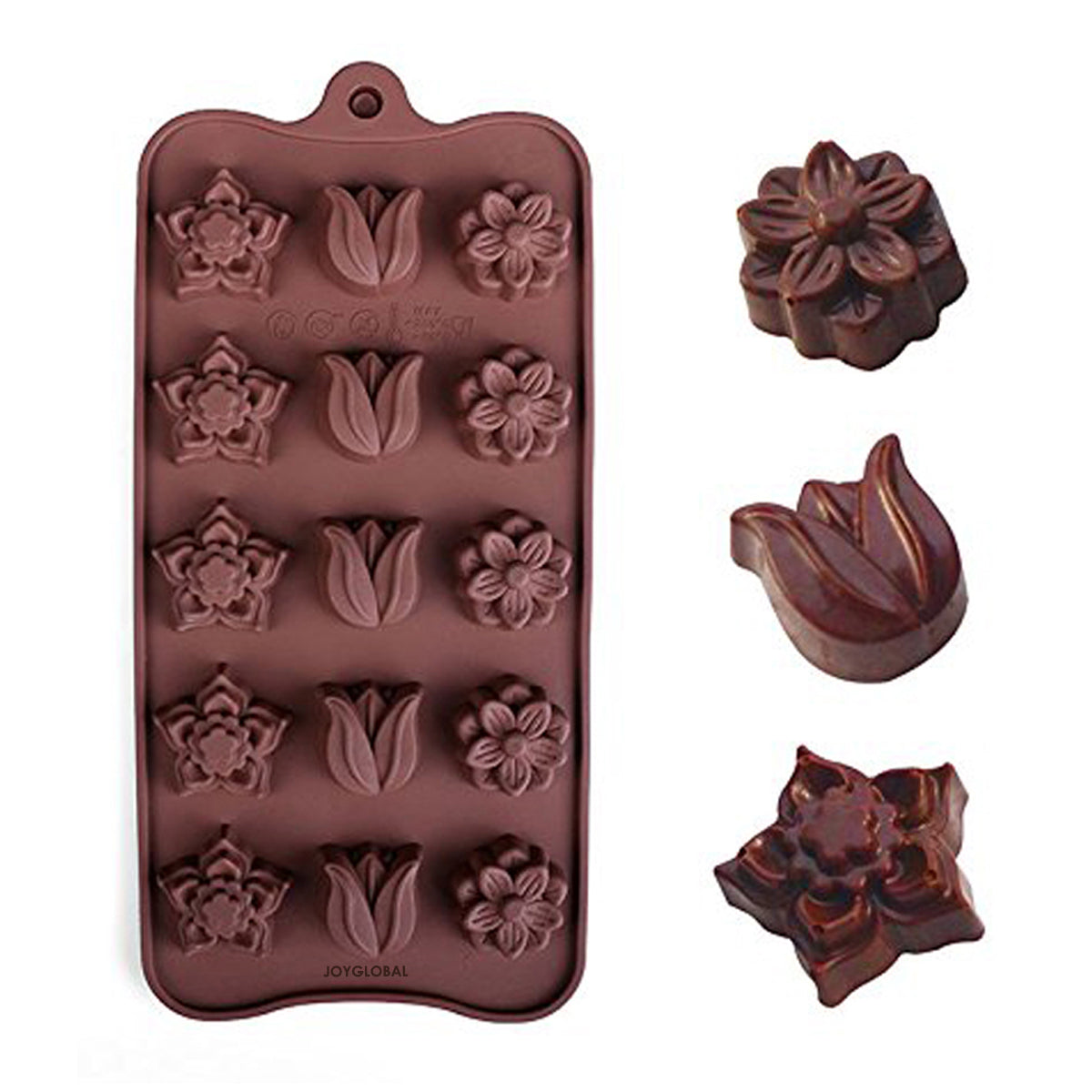 Mini Plum Blossom Silicone Mold (15 Cavity)