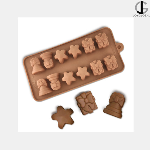 Silicone Giftbox Stars and Bell Mould