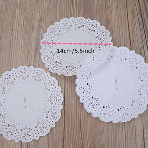 Paper Lace Doilies Liner - Diameter 5.5 Inch