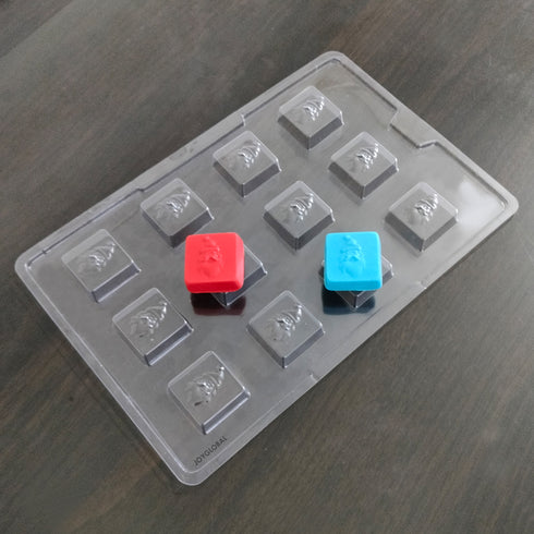 Cacao 12 Cavity Santa Face Square Shape PVC Mould