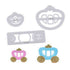 Plastic 3 Piece/Set Princess Tiara Cutter