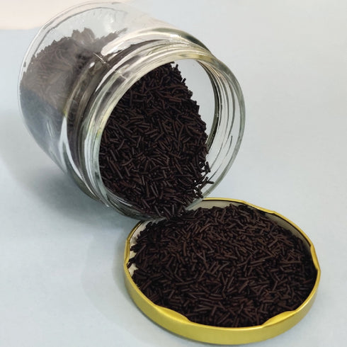 Edible Chocolate Vermicelli Sprinkles - 250 Grams
