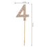 Rhinestone Number 4 Cake Topper