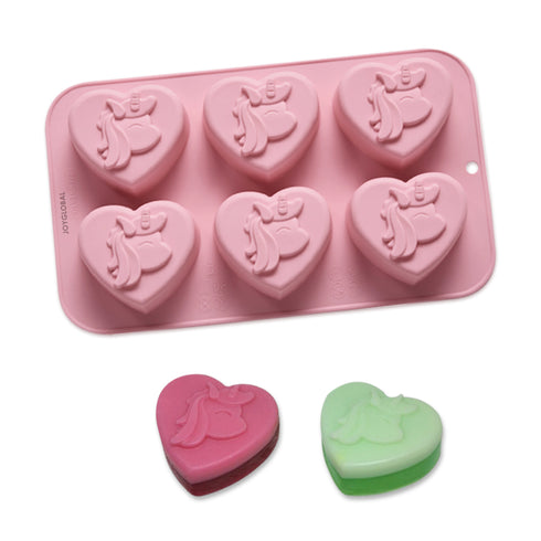 Silicone Unicorn Heart Mould - 75 Grams