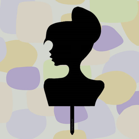 Acrylic Lady Cake Topper
