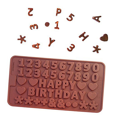Silicone HAPPY BIRTHDAY With Numbers Mould