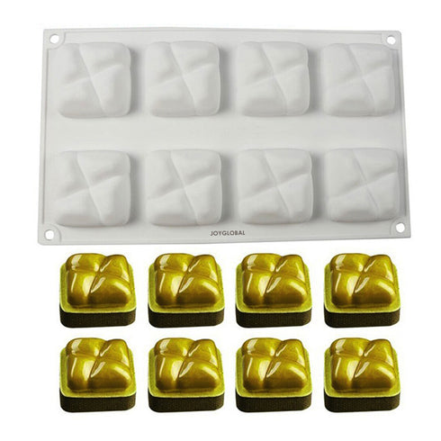 Non-Stick Silicone Square Dessert Mould for Easy Unmolding