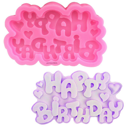 Silicone Happy Birthday Mould