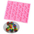 Silicone Alphabet Inside Heart Mould
