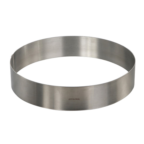 Round Shape Stainless Steel Cake Ring Diameter: 10 Inch Depth: 2 Inch