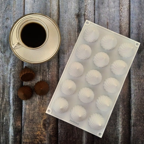 Silicone Onion Bun/Modak Entremet Mould - 15 Cavity