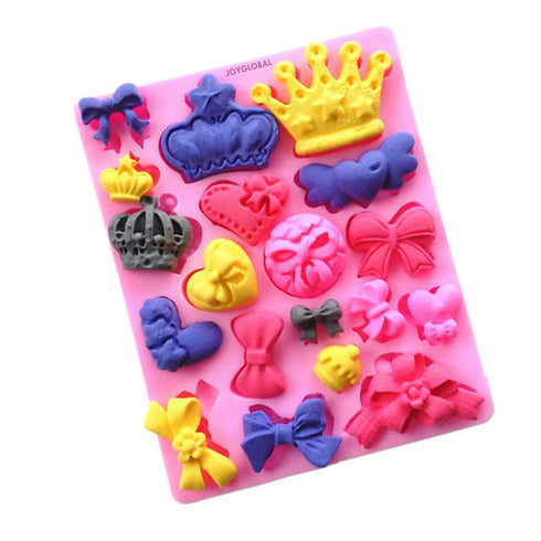 Silicone Bows Crown Mould - 19 Cavity