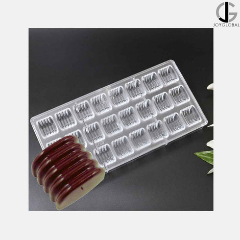 Polycarbonate Four Liners Rectangle Mould - 12 Grams