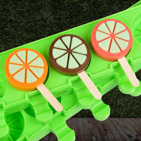 Silicone Orange Popsicle Mould