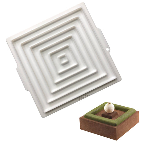 Double Square Rings Insert Decore Entremet Mould