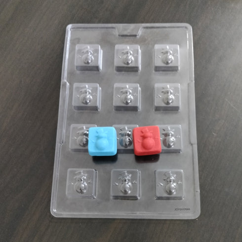 Cacao Snowman Shape PVC Mould