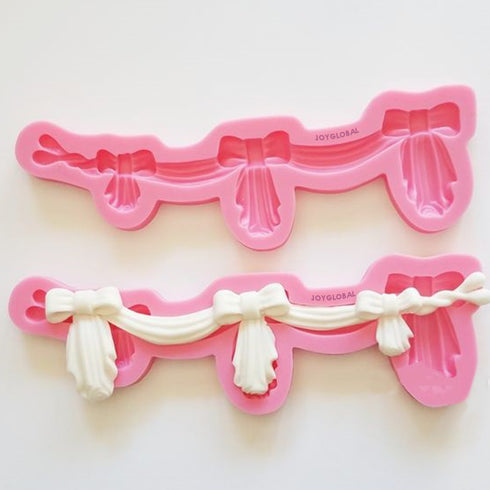 Silicone Ribbon Border Fondant Mould