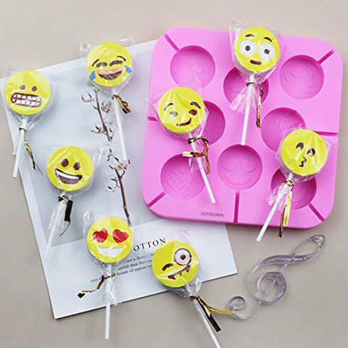 Silicone Emoji Emoticon Lollipop Mould