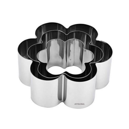 Stainless Steel Flower Cutter - Set of 3 Pieces