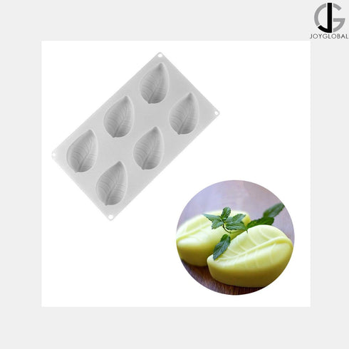 Silicone 6 Cavity Leaf Mould - 90 Grams