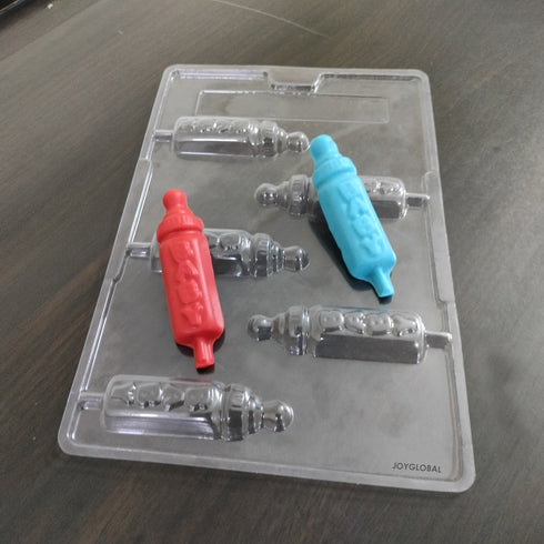 Cacao Baby Bottle Shape PVC Lollipop Mould - 20 Grams