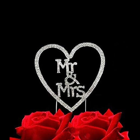 Mr and Mrs Cake Topper