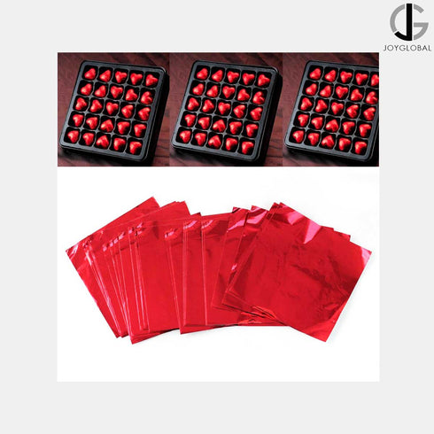 Aluminium Chocolate Wrappers - Red