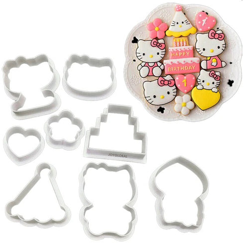 8 Pieces Set Cookie Cutter - Hello Kitty