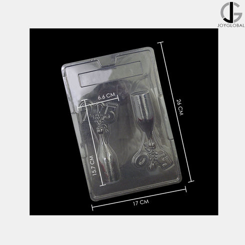 Plastic 25 and 50 Years Theme PVC Chocolate Mould