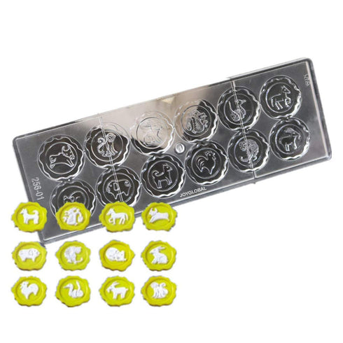 Polycarbonate Animals Chocolate Mould - 8 Grams
