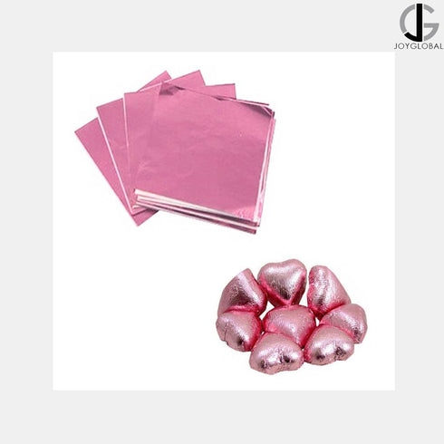 Aluminium Chocolate Wrappers - Pink