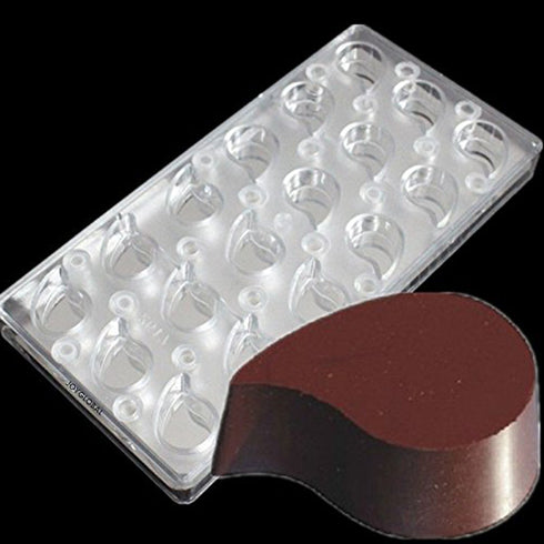 Polycarbonate Magnetic Droplet Shape Mould - 8 Grams