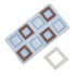 Silicone Curved Square Garnishing Mould