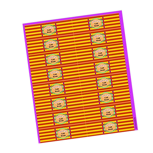 Happy Diwali Ladi Bomb Chocolate Stickers