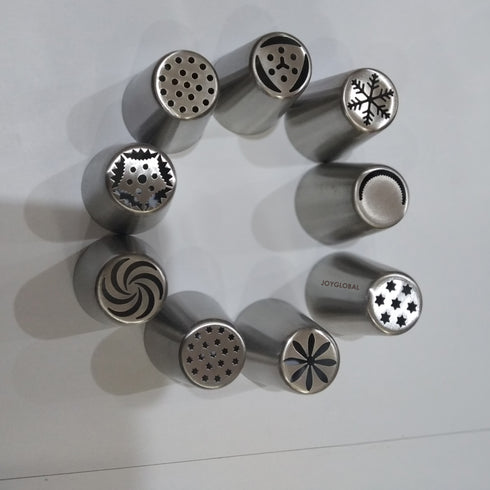 Set of 9 Pieces Russian Icing Piping Nozzle